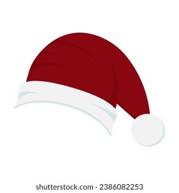 Red Santa hat. Santa hat on a white background.
