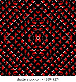 Red Santa hats. Seamless pattern. 