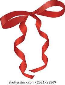 O arco festivo cetim vermelho sem fundo