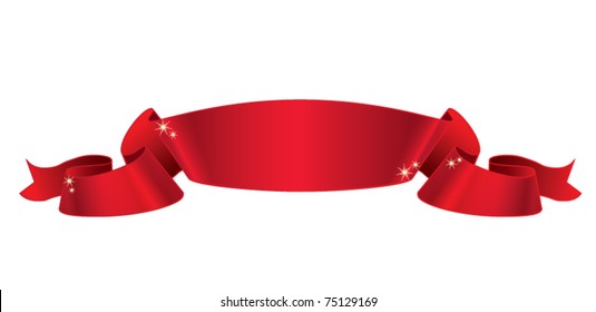 Red satin ribbon