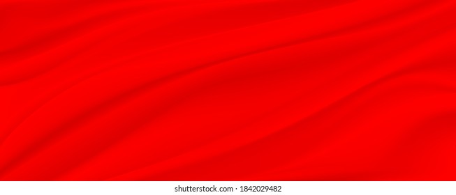 tela de satén o seda roja como fondo.La seda roja y naranja o la textura satinada de tela de lujo pueden utilizarse como fondo abstracto.