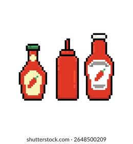 red sauce chilli pixel art