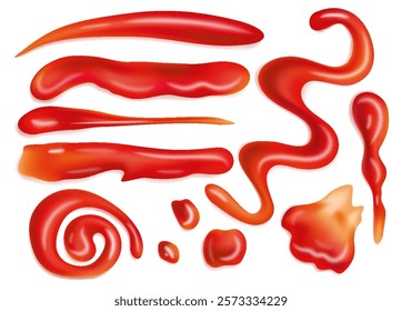 Red Sauce, Ketchup and Condiment Designs ideal for Food Styling