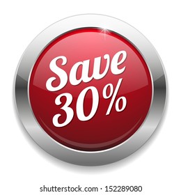 Red save thirty percent button