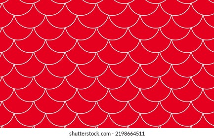 red scale background with seamless pattern. geometric style - stock vector.	