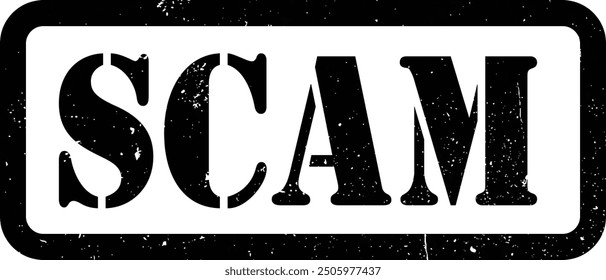 Red Scam Alert Fabricated Counterfeit Fake Rubber Stamp Grunge Texture Label Badge Sticker Vector EPS PNG Transparent No Background Clip Art Vector EPS PNG 