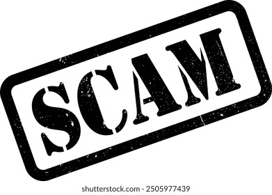 Red Scam Alert Fabricated Counterfeit Fake Rubber Stamp Grunge Texture Label Badge Sticker Vector EPS PNG Transparent No Background Clip Art Vector EPS PNG 