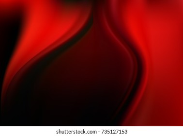 red, scarlet, Royal silk background with soft folds and highlights horizontal
