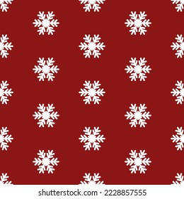 Decoración de navidad sin costura de careta roja para el diseño. Año Nuevo invierno evento, flamante de nieve navideña