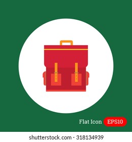 Red schoolbag icon