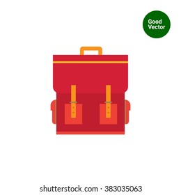Red schoolbag icon