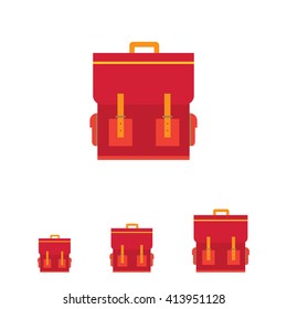 Red schoolbag icon