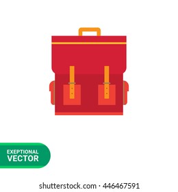 Red schoolbag icon