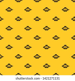 Red scissor car jack pattern seamless vector repeat geometric yellow for any design