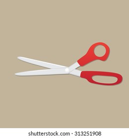 Red Scissors Icon