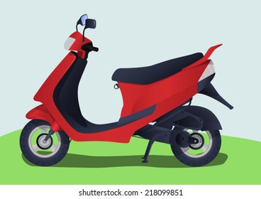 Red Scooter