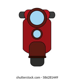 red scooter icon image