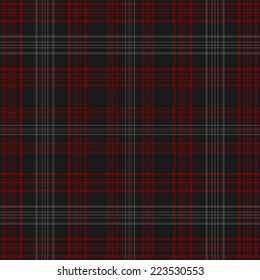 Red Scottish Seamless Tartan Plaid