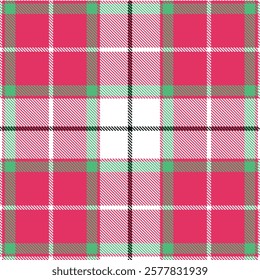 Red Scottish Tartan Plaid Pattern, Vector illustration