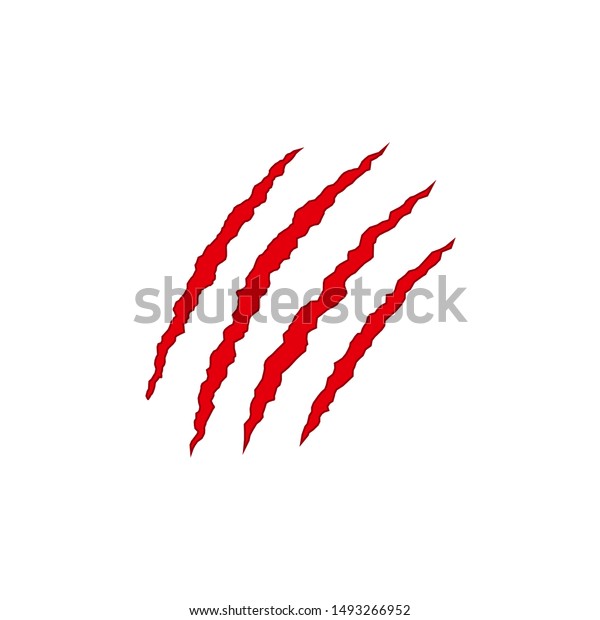 Red Scratch Claws Bloody Scratch Claws Stock Vector Royalty Free 1493266952 - bloody claw t shirt roblox