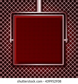 Red screen on the grid background