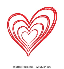 Red Scribble heart,suitable to make your graphic design more lovely, best resource for your design.