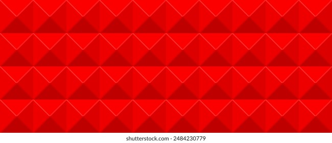 Red seamless 3d geometric pattern for wrapping paper, banner, cover design, catalog. Red modern premium background. Wallpapers. 3D Tiles