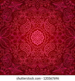 Red  Seamless Abstract Pattern