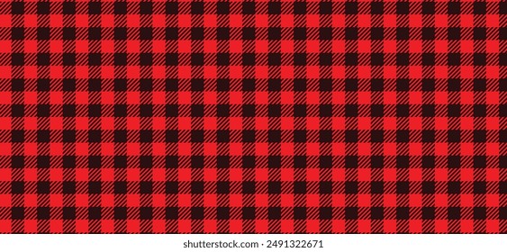 red Seamless Buffalo Plaid Pattern illustration