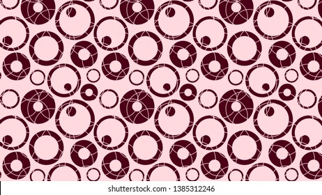 Red Seamless Circle Pattern Background