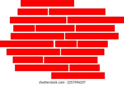 red seamless color brickwall background