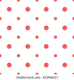 red seamless dots pattern