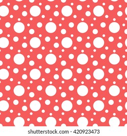 red seamless dots pattern