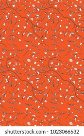 Red Seamless Floral Pattern