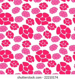 red seamless flower background