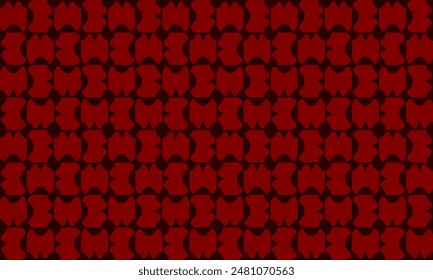 Red seamless geometric pattern with abstract block, red and black abstract block turbine style on black background seamless and repeat pattern replete image design for fabric printing or wallpaper