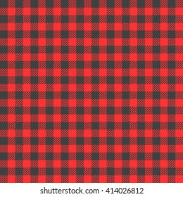 red seamless gingham pattern