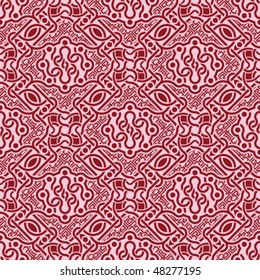 Red seamless ornament