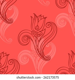 Red seamless pattern.
Abstract multicolor composition repeating pattern for decorative background.