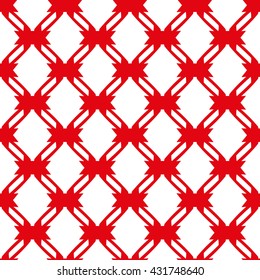 RED SEAMLESS PATTERN, ABSTRACT ORNAMENT, FOR TEXTILES