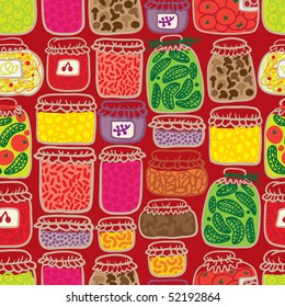 red seamless pattern with banks