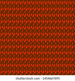 Red seamless pattern with blood drops dripping at an angle for Halloween and Dead day. Vector awesome background for textile and fabric. Baby, children print. Artwork illustration. 