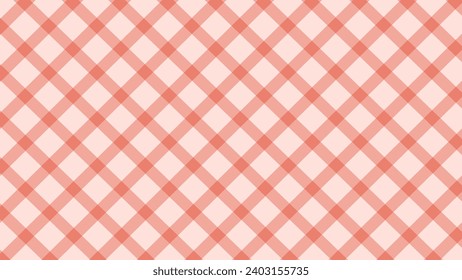 Red seamless pattern diagonal plaid