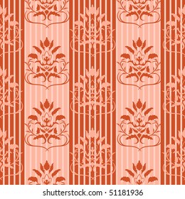 Red seamless pattern. Vector illustration