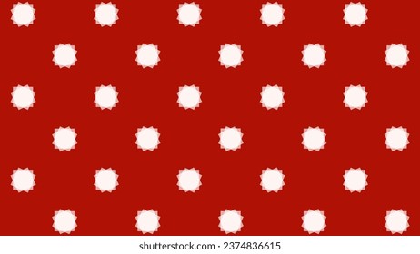 Red seamless pattern with white figure