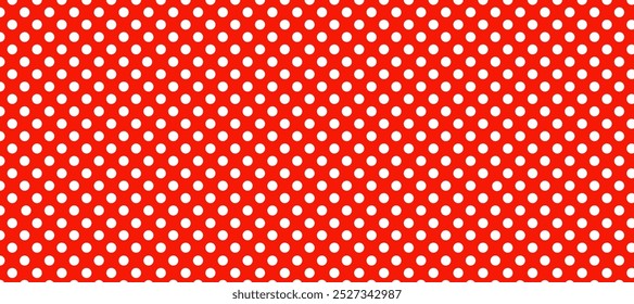 Padrão vermelho sem emenda com ponto polca branco