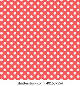 red seamless polka dots pattern