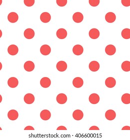 red seamless polka dots pattern