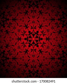 red seamless rococo pattern