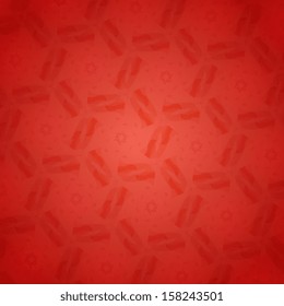 Red seamless snowflakes geometric pattern. Vector Seamless Oriental Pattern. Vector Floral Seamless Tile (wallpaper, background, pattern, texture, card). Winter theme. Vector illustration. Eps 10